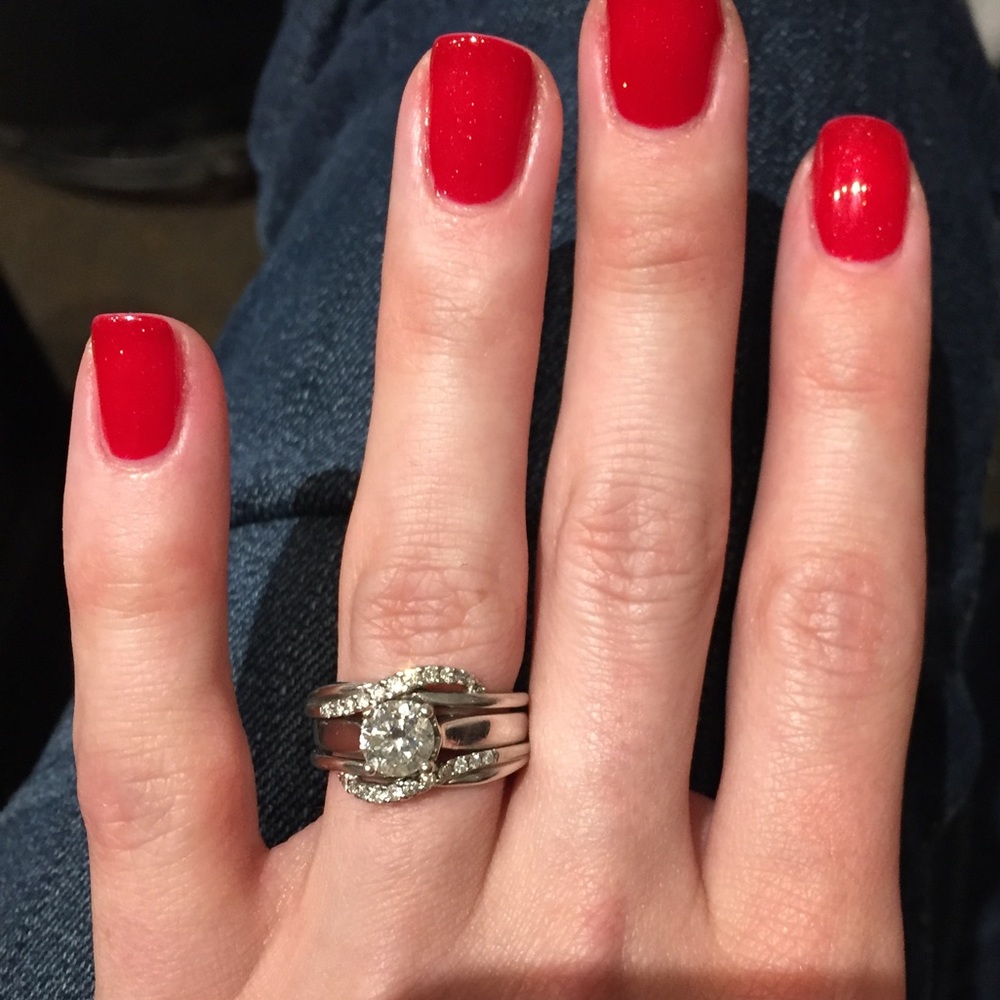 ❣️Beautiful diamond ring & wrap band❣️